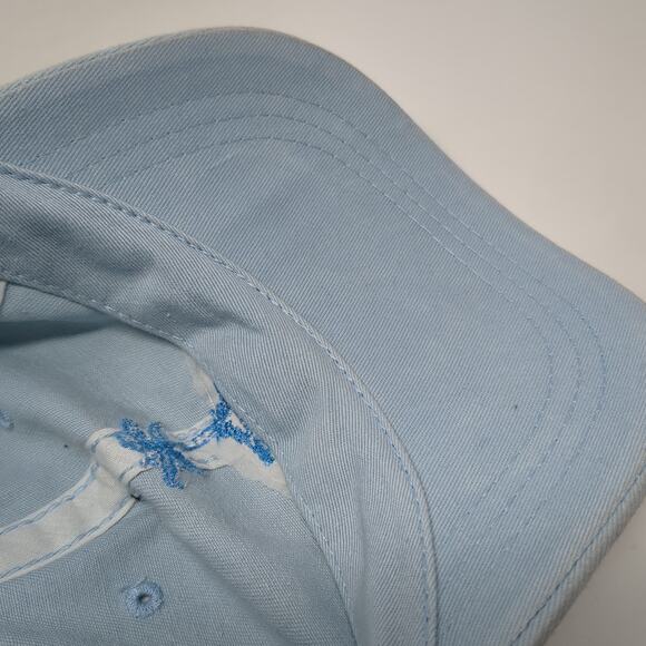Pine Island Slideback Baseball Cap Blue One Size Adjustable Embroidered 6 Panel - Picture 8 of 9